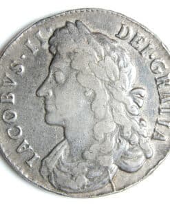 Alternative view of James II Halfcrown 1687
