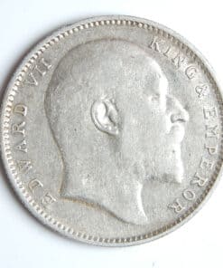 Alternative view of India Edward VII One Rupee 1909