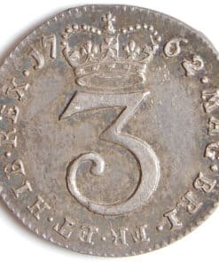 Alternative view of George III Threepence 1762