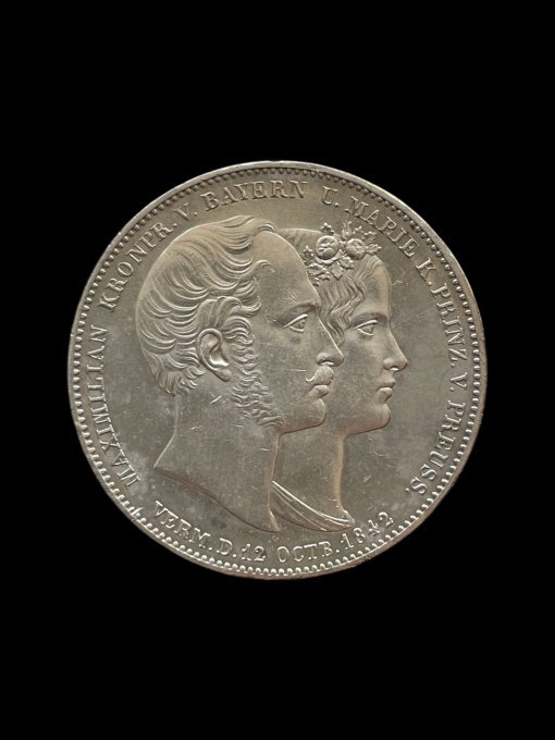 German States Bavaria Ludwig I, 2 Thaler / 3½ Gulden 1842