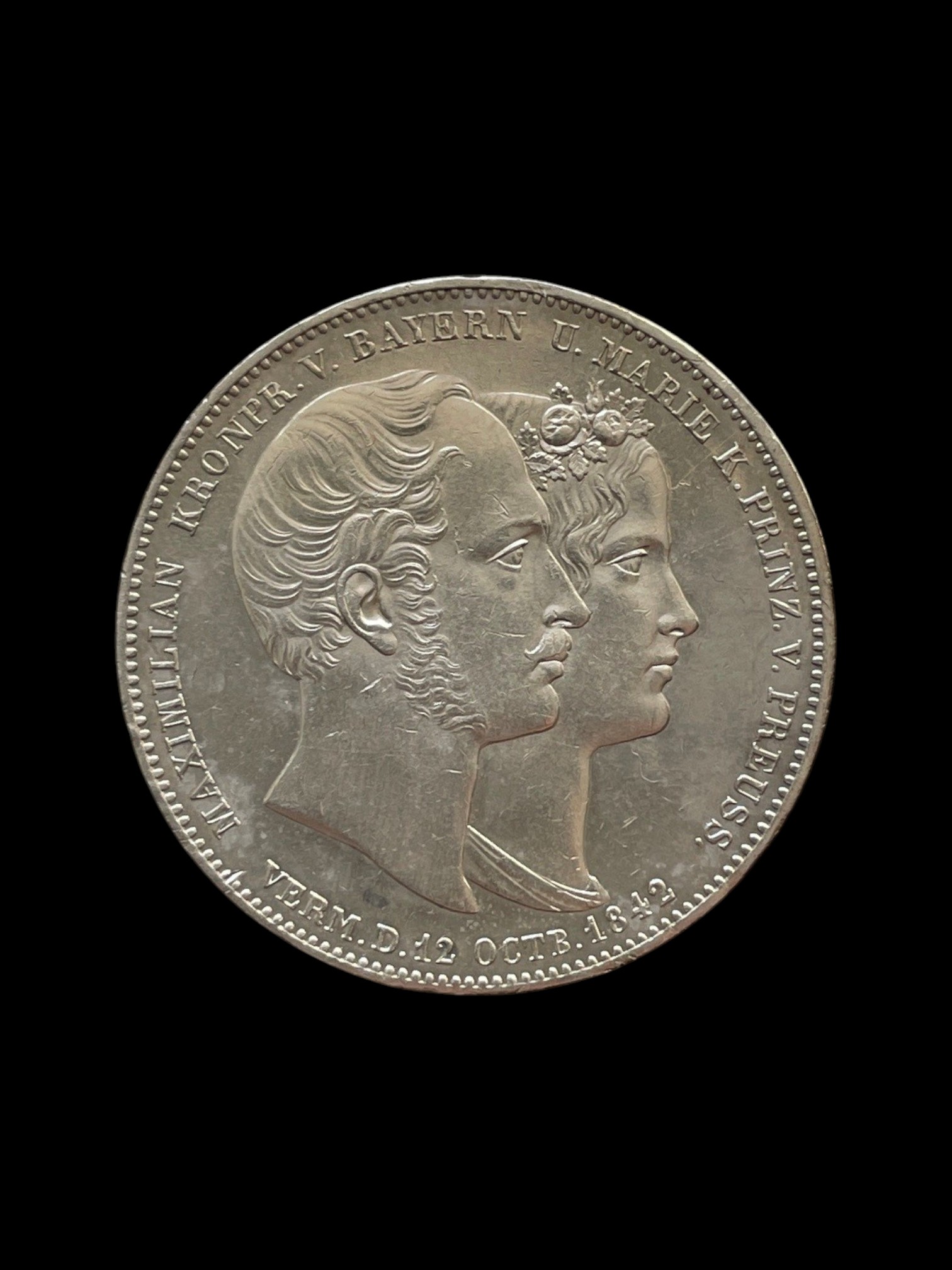 German States Bavaria Ludwig I, 2 Thaler / 3½ Gulden 1842