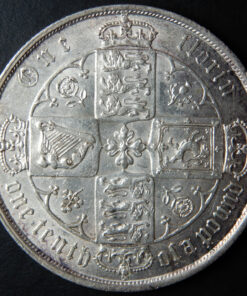 Alternative view of Victoria Florin 1873 Gothic Type