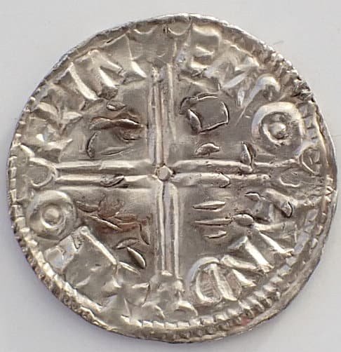 Aethelred II penny Long Cross London Mint 965 – 1014 - Image 2