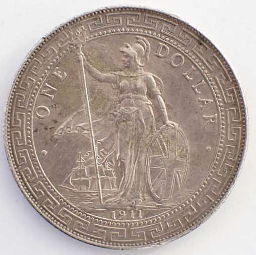 British Colonies Trade Dollar 1911b