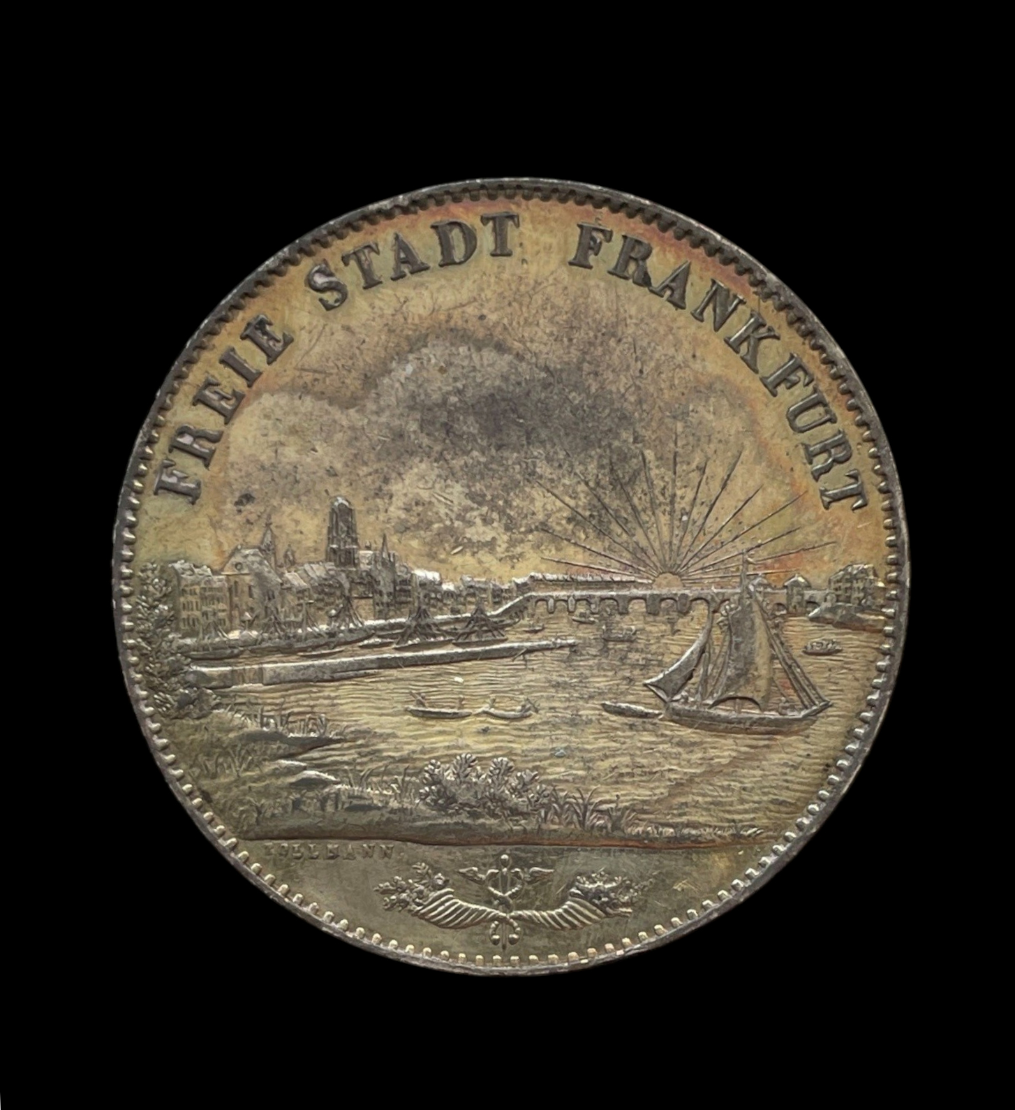 German States, Frankfurt Silver 2 Thaler (3½ Gulden) 1840