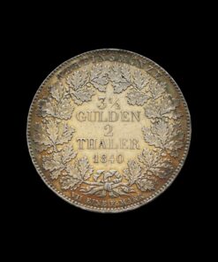 German States, Frankfurt Silver 2 Thaler (3½ Gulden) 1840 - Image 3