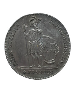 Alternative view of SWITZERLAND Cantons of Lucerne Silver 4 Francs 1814