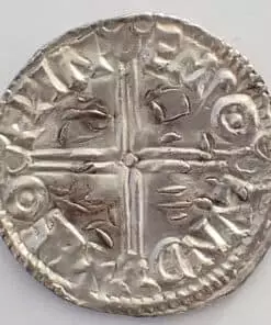 Alternative view of Aethelred II penny Long Cross London Mint 965 – 1014