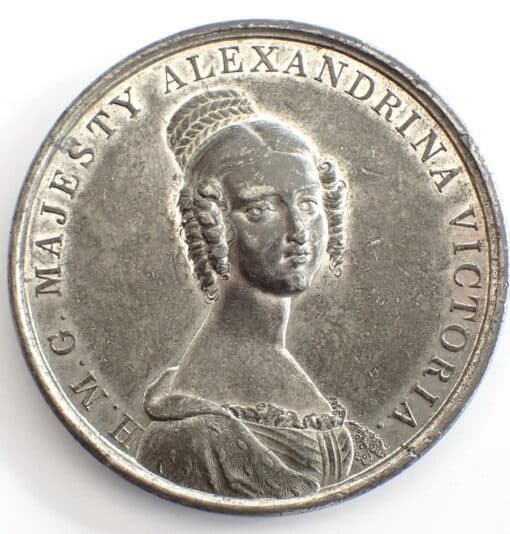 Victoria (Alexandrina Victoria) Medal 1837 Visit to the City of London by Davis of Birmingham