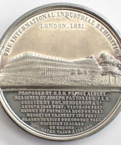 Alternative view of Queen Victoria and Prince Albert International Industrial exhibition 1851 Medal