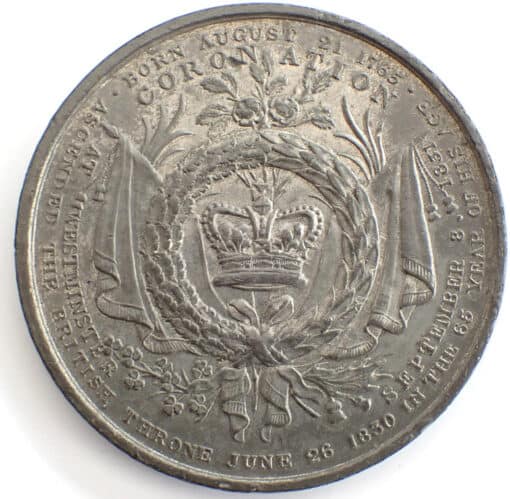 William IV and Queen Adelaide Coronation 1831 Medal - Image 2