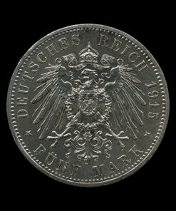German States Brunswick-Wolfenbuttel 5 Marks 1915A - Image 3