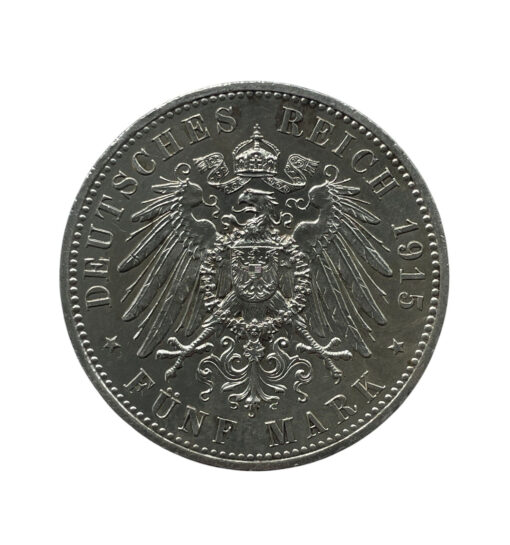 German States Brunswick-Wolfenbuttel 5 Marks 1915A - Image 4
