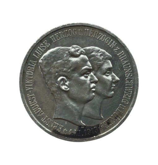 German States Brunswick-Wolfenbuttel 5 Marks 1915A - Image 2