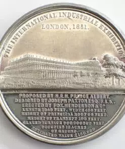 Queen Victoria and Prince Albert International Industrial exhibition 1851 Medal