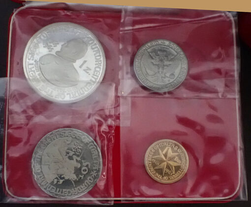 Malta Knights of St John of Jerusalem 1965 Quadricentennial Proof Coin Set - Image 3