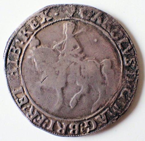CHARLES I 1625-1649 Silver Halfcrown S2771