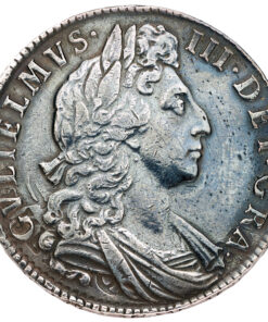 William III, Halfcrown 1698 DECIMO Partial Brokage