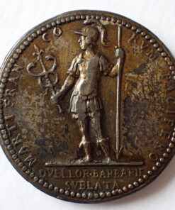 Louis XIII (1610-1643) Bronze Medal 1617 on The Abolition of Duelling Rare
