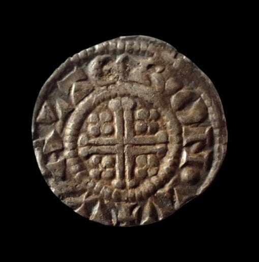 John "Lackland" 1199-1216 Short Cross silver Penny (struck in the name of his father Henry II) - Image 3