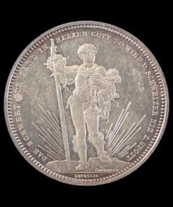 Switzerland 5 Francs Basel Shooting Festival Thaler 1879 - Image 3