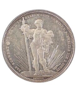 Switzerland 5 Francs Basel Shooting Festival Thaler 1879 - Image 4