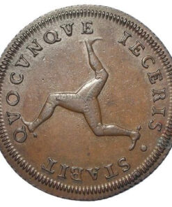 Alternative view of Isle of Man Penny 1786