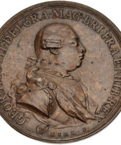 British HANOVER George III 1760-1820 Bronze Medal 'Religious Stability' By J. Kirk 1774