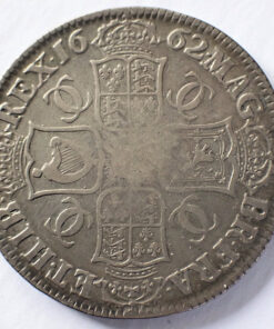 Alternative view of Charles II Crown 1662 Rose