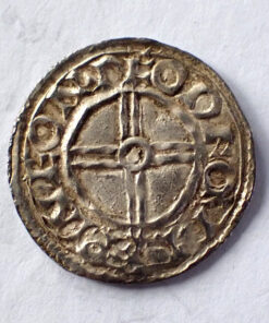 Alternative view of Cnut 1016 -1035 Substantive Short Cross Type Silver Penny