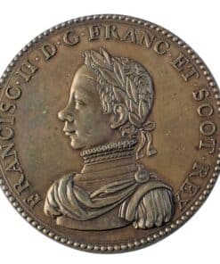 Alternative view of Scotland Peace of Edinburgh 1560 Copper Medal