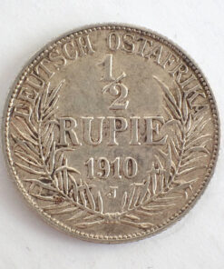 Alternative view of German East Africa Half Rupie Wilhelm II 1910