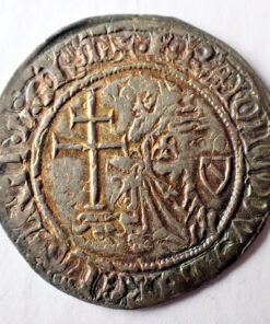 Rhodes The Order of St. John Raymond Berenger (1365-1374)Silver Gigliato