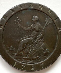 Alternative view of George III Penny 1797 Soho Mint