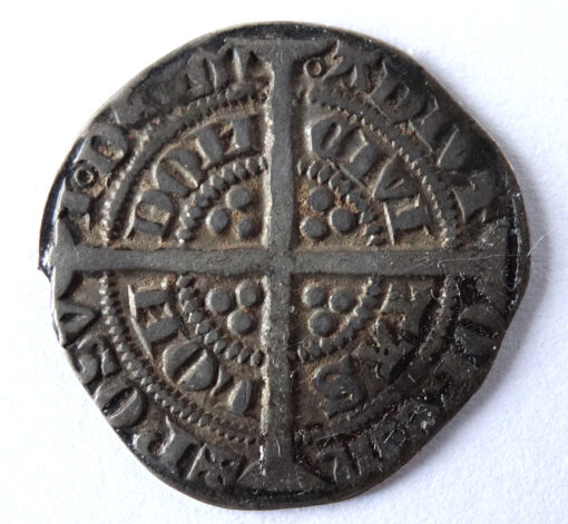 Edward III Silver Halfgroat﻿ York E - Image 2