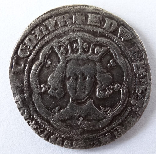 Edward III (1327-1377), Groat, Fourth coinage, pre-treaty period, class C, London
