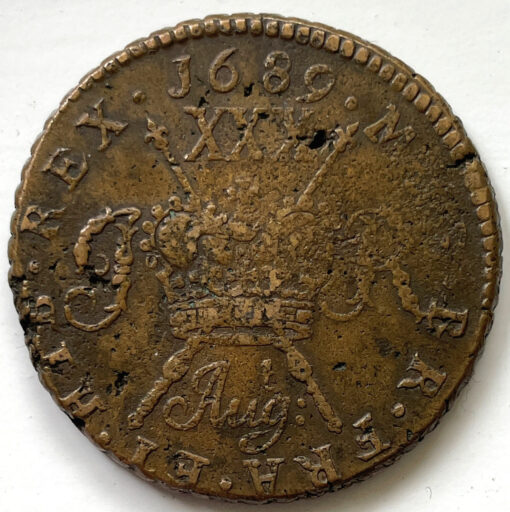 Ireland James II Gunmoney Halfcrown 1689 Aug - Image 2