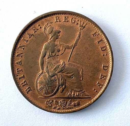 Victoria Halfpenny 1859 Copper Large Type