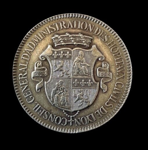 France Jeton Conseil General d'Administration des Hopitaux Civils de Lyon 1860 - Image 3
