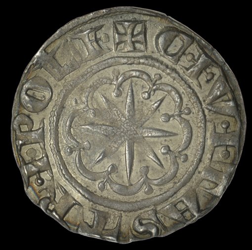 Crusader States Issue TRIPOLI Bohemond VI or VII (1251-87) Gros - Rare - Image 2