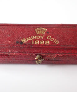 Maundy Contemporary Gold Embossed Dated Leather Case 1898