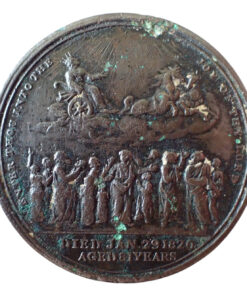 Alternative view of British Death of King George III, 29th January 1820 Bronze