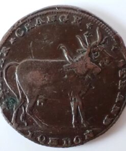Pidcock’s Menagerie Elephant & Two-Headed Cow Farthing