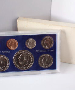 Alternative view of Western Samoe 1974 Specimen 7 Coin Set
