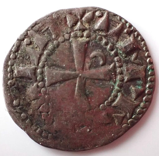 Crusader States Antioch Denier à la Tête Casquée Raymond Roupen - Rare Short 3 year Reign Type - Image 2
