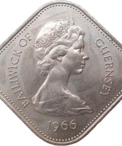 Alternative view of Guernsey Ten Shillings 1966 900th Anniversary of Norman Conquest