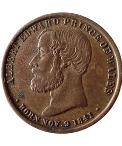 Alternative view of Great Britain Prince Edward St. Paul's Cathedral London 1872 Medal