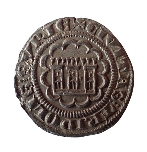CRUSADERS County of Tripoli. Bohémond VII 1275-1287 Silver Demi Gros