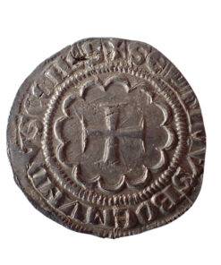 Alternative view of CRUSADERS County of Tripoli. Bohémond VII 1275-1287 Silver Demi Gros