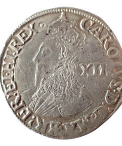 Shilling Charles I Group D, Fourth Bust, No Inner Circles – Mintmark Bell, as Brooker 486/487/488 – Rare!